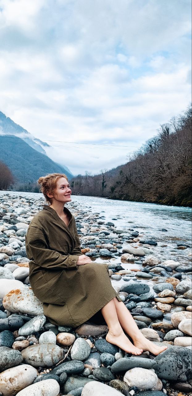 Александра Жиляева с участниками ретрита